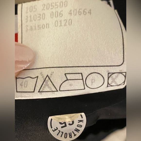 Fabiani Black Midi Long Cropped Workwear Skirt Women's Size 12 Large - Picture 10 of 10